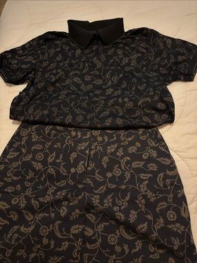 Tail Black Floral Golf shorts and shirt. BEST part of golf, the clothes!